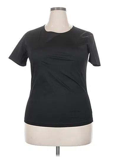 Pre-owned Unbranded Active T-shirt In Black
