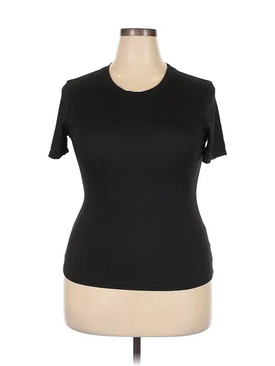 Pre-owned Unbranded Active T-shirt In Black