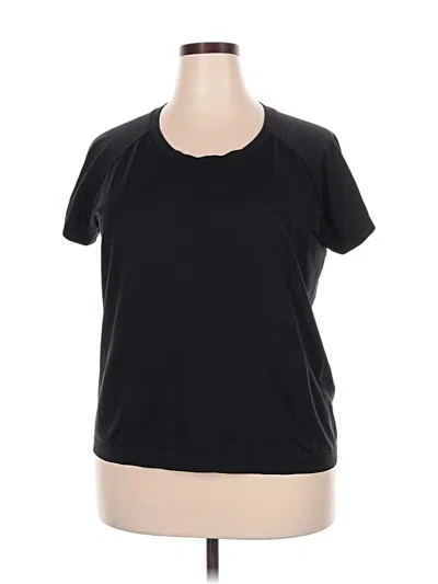 Pre-owned Unbranded Active T-shirt In Black