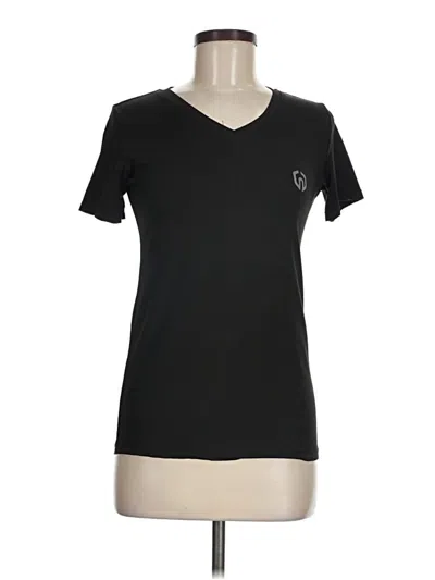 Pre-owned Unbranded Active T-shirt In Black