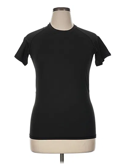 Pre-owned Unbranded Active T-shirt In Black