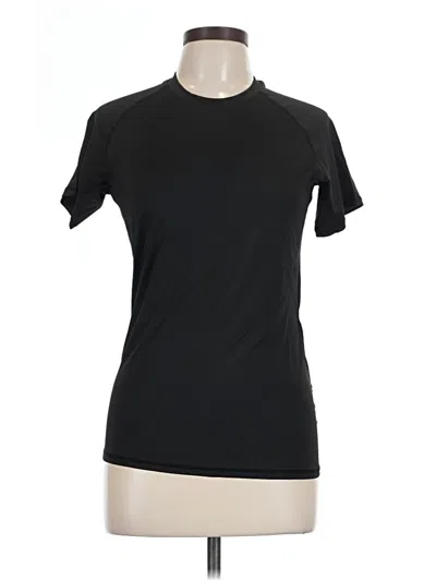 Pre-owned Unbranded Active T-shirt In Black