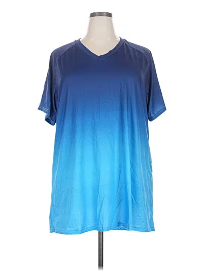 Pre-owned Unbranded Active T-shirt In Blue