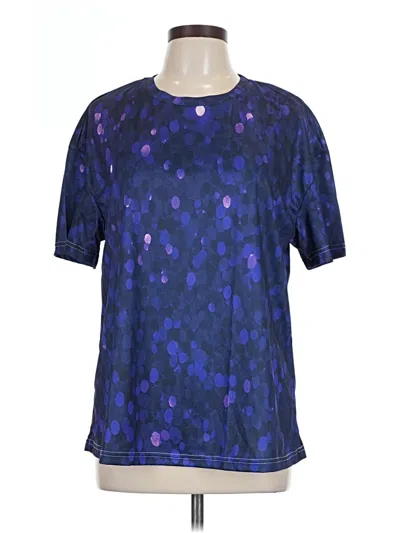 Pre-owned Unbranded Active T-shirt In Blue