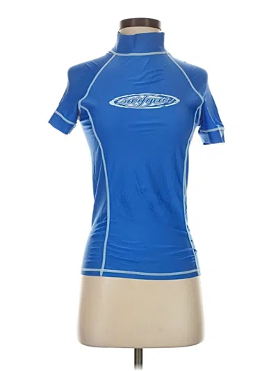 Pre-owned Unbranded Active T-shirt In Blue