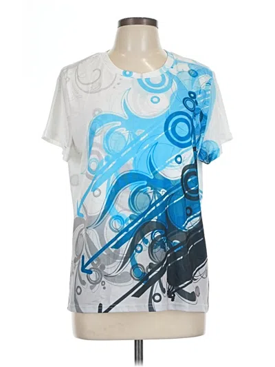 Pre-owned Unbranded Active T-shirt In Blue