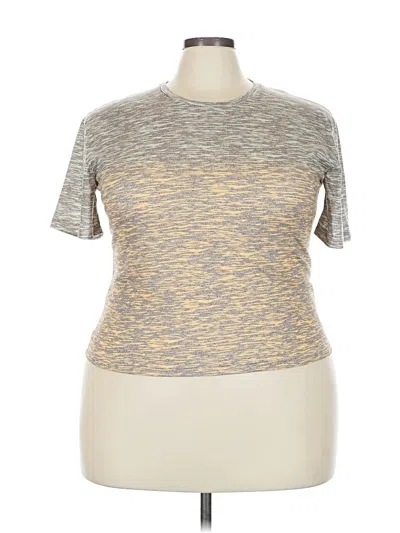 Pre-owned Unbranded Active T-shirt In Gold