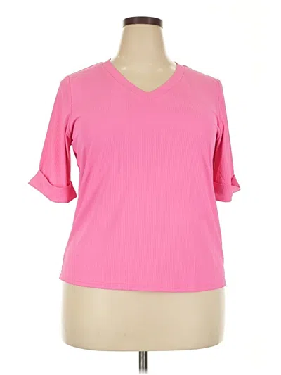 Pre-owned Unbranded Active T-shirt In Pink