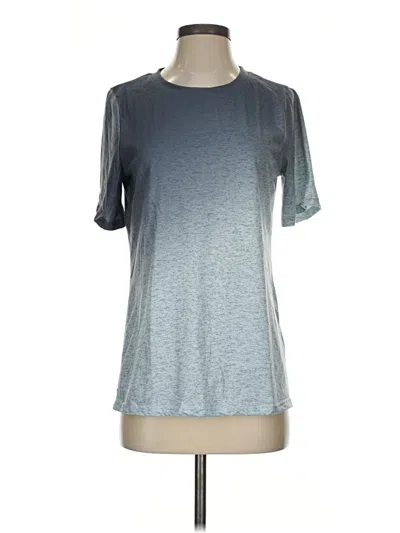 Pre-owned Unbranded Active T-shirt In Silver