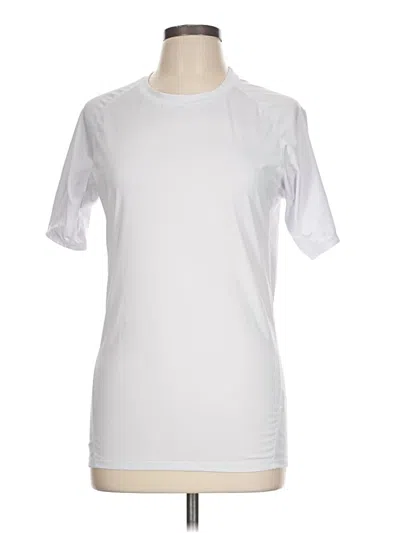 Pre-owned Unbranded Active T-shirt In White