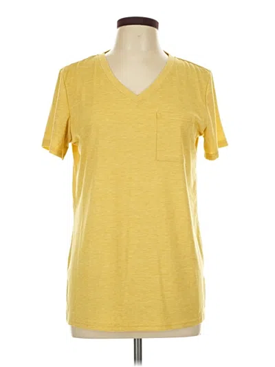 Pre-owned Unbranded Active T-shirt In Yellow
