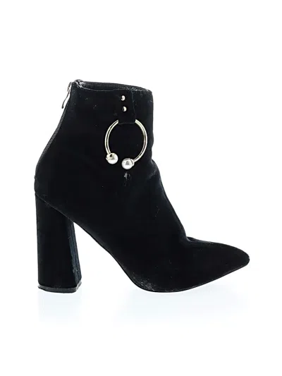 Pre-owned Unbranded Ankle Boots In Black