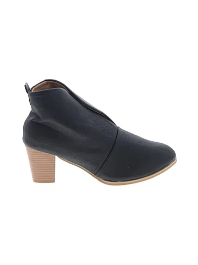 Pre-owned Unbranded Ankle Boots In Black