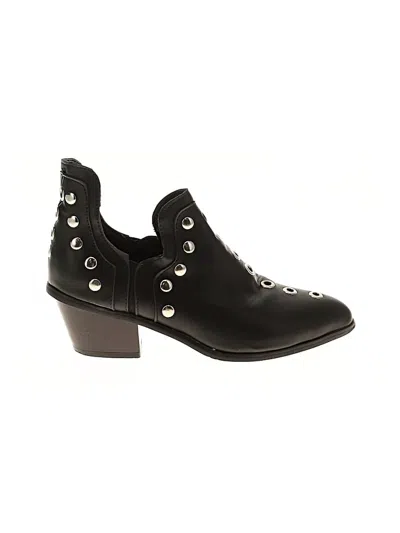 Pre-owned Unbranded Ankle Boots In Black