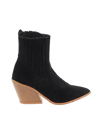 Pre-owned Unbranded Ankle Boots In Black