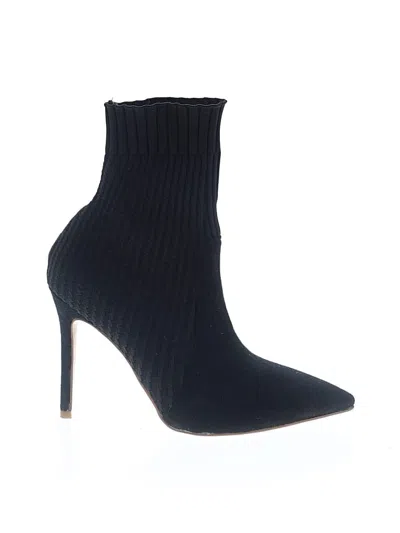 Pre-owned Unbranded Ankle Boots In Black