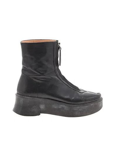 Pre-owned Unbranded Ankle Boots In Black