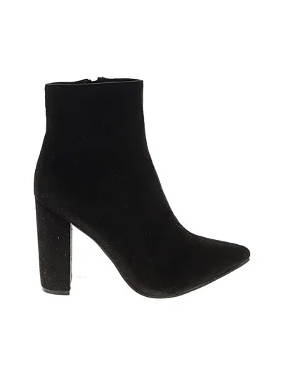 Pre-owned Unbranded Ankle Boots In Black