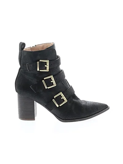 Pre-owned Unbranded Ankle Boots In Black