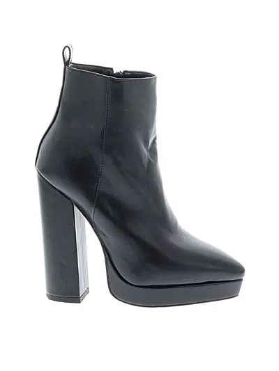 Pre-owned Unbranded Ankle Boots In Black