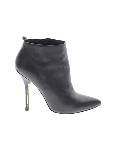 Pre-owned Unbranded Ankle Boots In Black