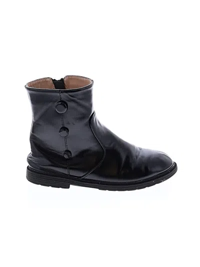 Pre-owned Unbranded Kids' Ankle Boots In Black