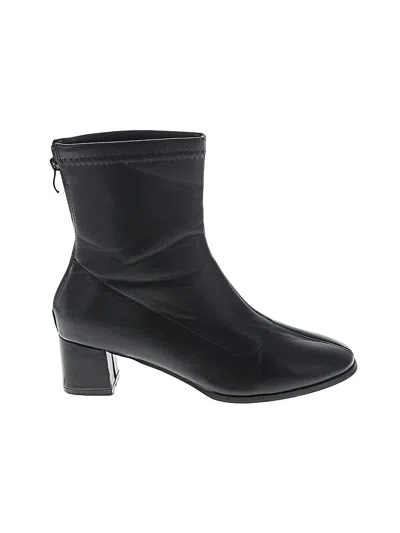 Pre-owned Unbranded Ankle Boots In Black