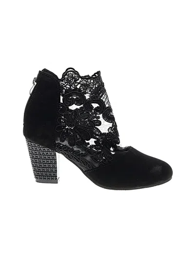 Pre-owned Unbranded Ankle Boots In Black