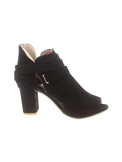 Pre-owned Unbranded Ankle Boots In Black