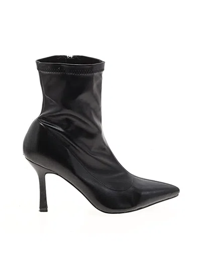 Pre-owned Unbranded Ankle Boots In Black