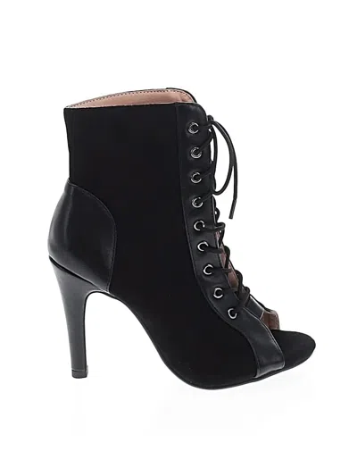 Pre-owned Unbranded Ankle Boots In Black