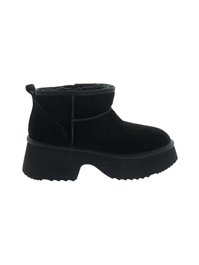 Pre-owned Unbranded Ankle Boots In Black