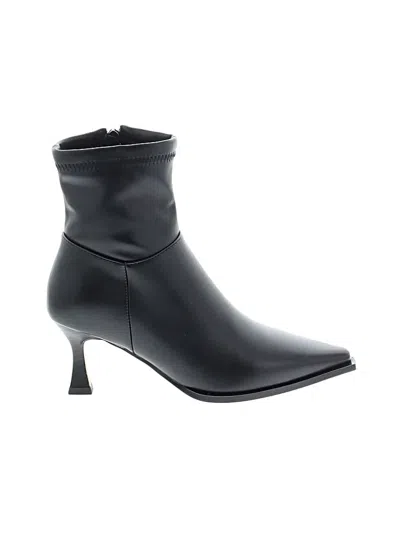 Pre-owned Unbranded Ankle Boots In Black