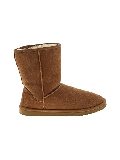 Pre-owned Unbranded Ankle Boots In Brown