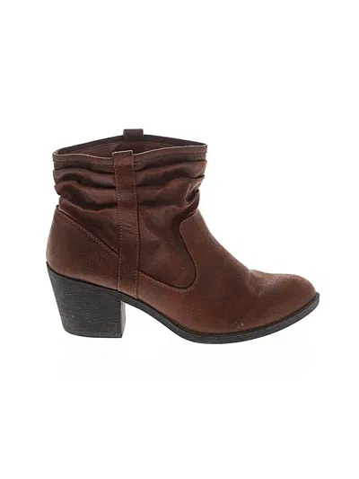 Pre-owned Unbranded Ankle Boots In Brown