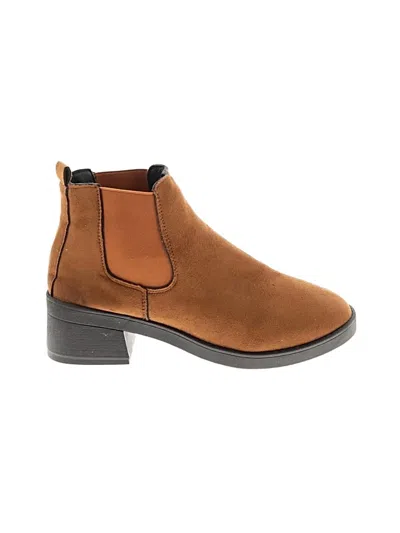 Pre-owned Unbranded Ankle Boots In Brown