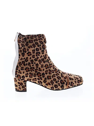 Pre-owned Unbranded Ankle Boots In Brown