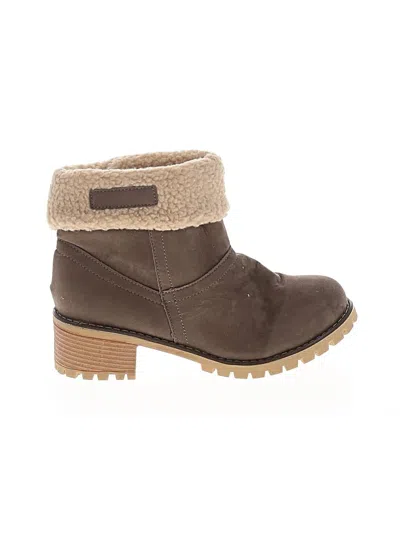 Pre-owned Unbranded Ankle Boots In Brown