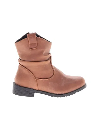 Pre-owned Unbranded Kids' Ankle Boots In Brown