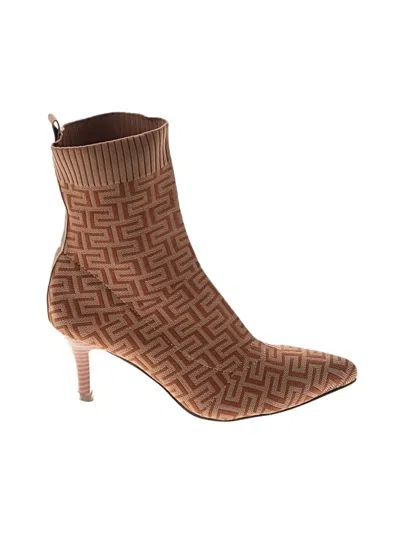 Pre-owned Unbranded Ankle Boots In Brown