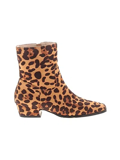 Pre-owned Unbranded Ankle Boots In Brown