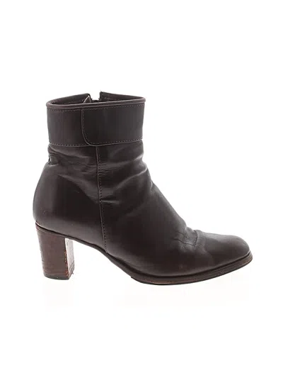 Pre-owned Unbranded Ankle Boots In Brown
