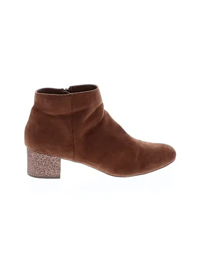 Pre-owned Unbranded Ankle Boots In Brown