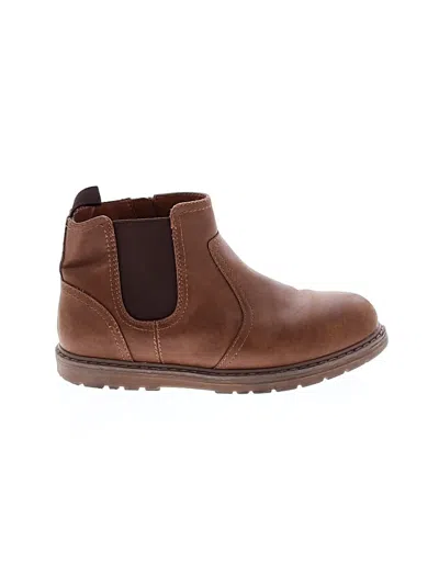 Pre-owned Unbranded Kids' Ankle Boots In Brown