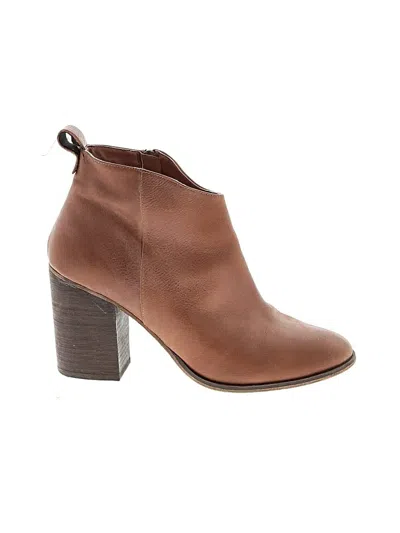 Pre-owned Unbranded Ankle Boots In Brown