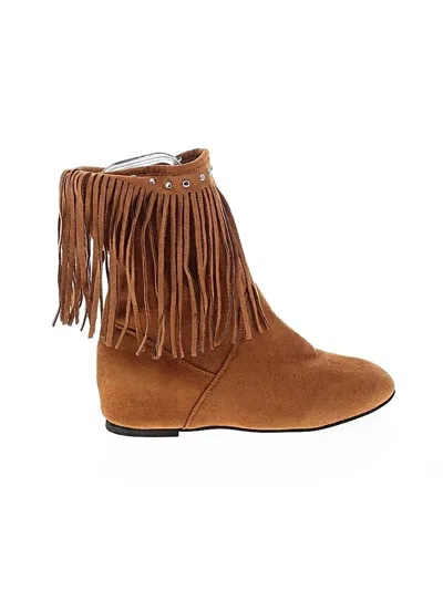 Pre-owned Unbranded Ankle Boots In Brown