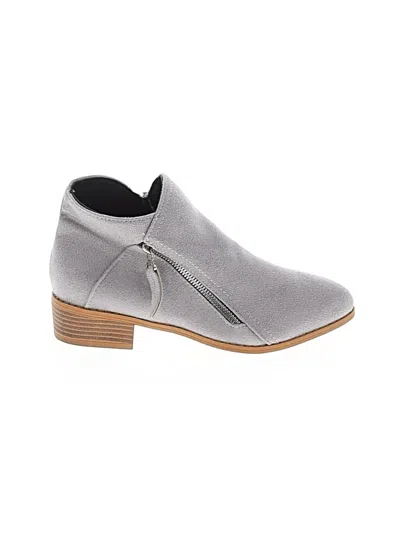 Pre-owned Unbranded Ankle Boots In Gray