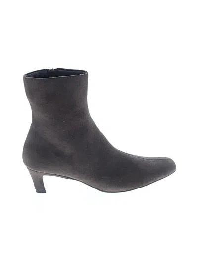Pre-owned Unbranded Ankle Boots In Gray