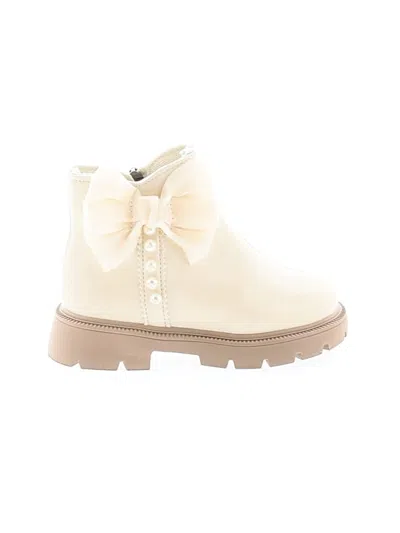 Pre-owned Unbranded Kids' Ankle Boots In Ivory