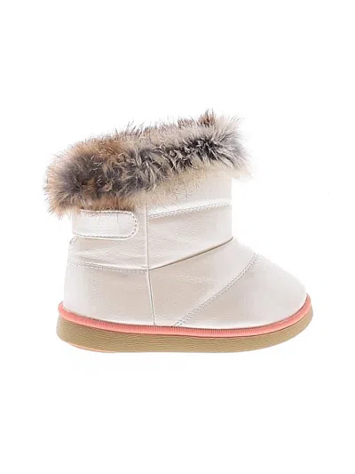 Pre-owned Unbranded Kids' Ankle Boots In Ivory